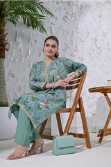 SUNEHRA PRINTED LAWN 2 PIECE QAUSE QAZAA 5MTR