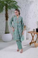 SUNEHRA PRINTED LAWN 2 PIECE QAUSE QAZAA 5MTR