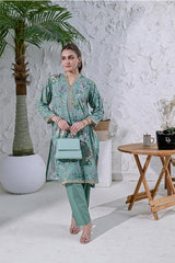 SUNEHRA PRINTED LAWN 2 PIECE QAUSE QAZAA 5MTR