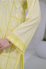 PREMIUM LAWN 3 PIECE UNSTITCHED CHIKANKARI