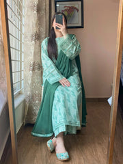 3 Piece - Lawn Printed Dress