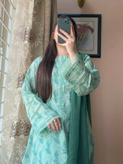 3 Piece - Lawn Printed Dress