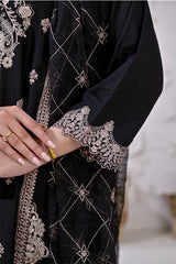 PREMIUM LAWN 3 PIECE UNSTITCHED EMBROIDERED MONOCHROME