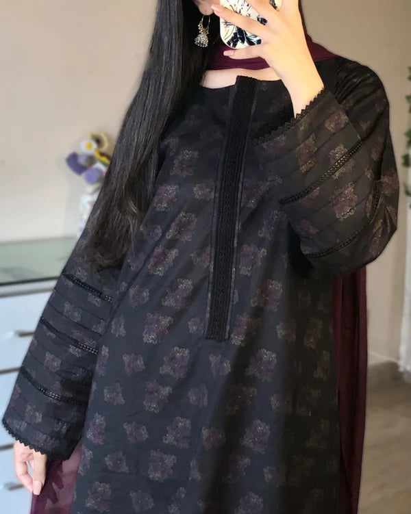 3 Piece - Lawn Printed Dress